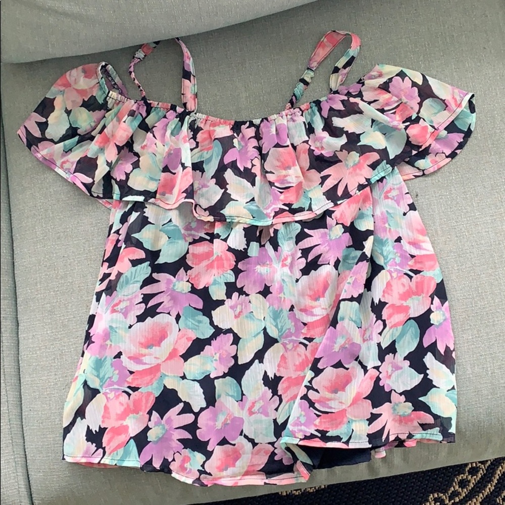 KIDS SIZE 13/14 FLORAL TANK TOP/SHIRT